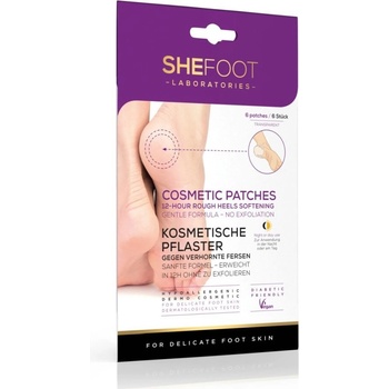 SheCosmetics SheFoot Kosmetické náplasti na popraskané paty 6 ks