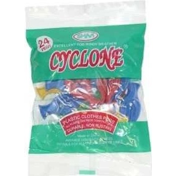 SHM Kolíčky na prádlo plast 24 ks Cyclone