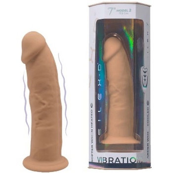 SilexD Model 2 Vibrating Premium Silicone Dual Density Dildo 7