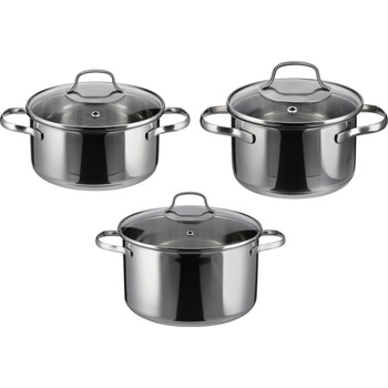 SILVERCREST Sada hrnců z nerezové oceli, 3dílná