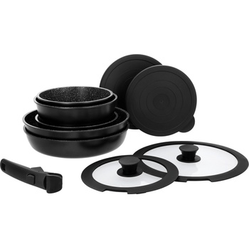 SILVERCREST Sada litých hliníkových hrnců a pánví, 10dílná