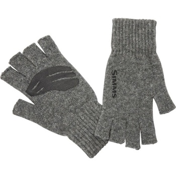 Simms Rukavice Wool 1/2 Finger Glove Steel