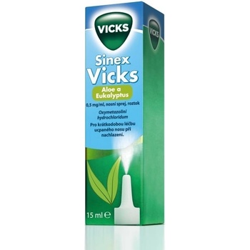 SINEX VICKS ALOE A EUKALYPTUS NAS 0,5MG/ML NAS SPR SOL 1X15ML