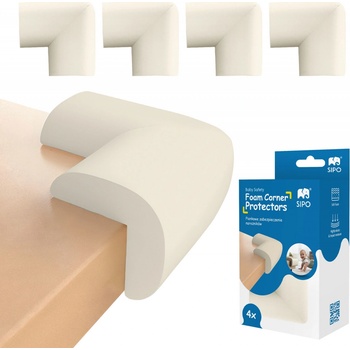 SIPO Ochrana rohů pěnová krémová 4 ks