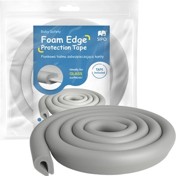 SIPO Pěnová páska 200 cm šedá ve tvaru U