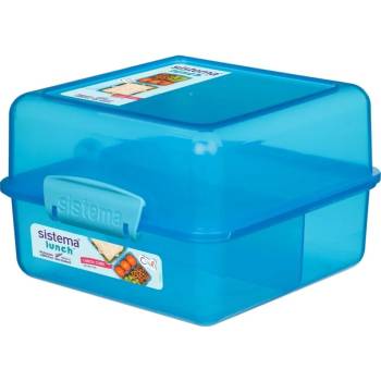 Sistema Lunch Krabička na oběd s 2 oddíly modrá 1,4 l