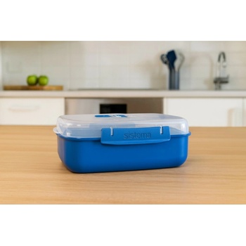 Sistema Microwave Krabička na ohřev jídla 1,25 l modrá