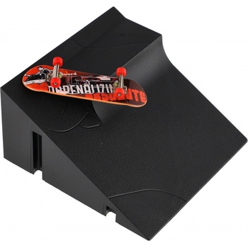 Skateboard prstový šroubovací s rampou plast mix druhů na kartě