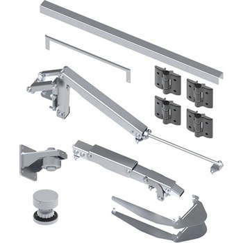 Skládací mechanismus pro křídlovou bránu, jedno křídlo max. 8m