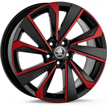 Škoda Riegel 7x17 5x100 ET51 black red