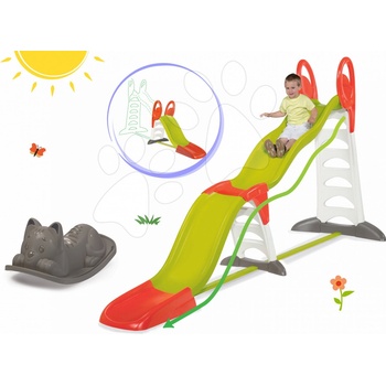 Smoby Set Toboggan Super Megagliss 2v1 délka 3,75 / 1,5 m a balanční odrážedlo