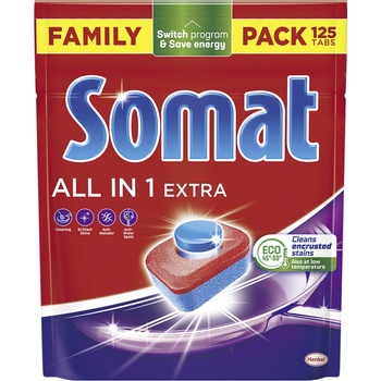 Somat All in 1 Extra Lemon & Lime tablety do myčky 125 ks