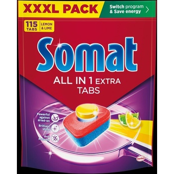 Somat All in1 Extra Lemon & Lime Tablety do myčky nádobí 115 ks