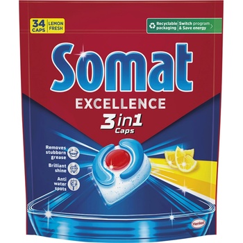 Somat Excellence Lemon 3v1 tablety do myčky 34 ks