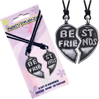 Šperky eshop Best friends rozpůlené srdce text Best friends AA46.13