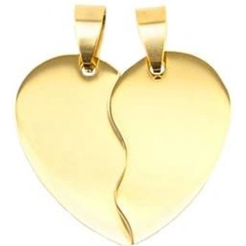 Šperky4U Ocelové přívěšky partnerské srdíčko dělené DR1187 M