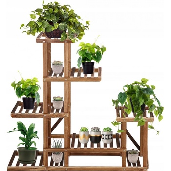 SPRINGOS Kaskádový stojan na květiny 95 cm SPRINGOS PLANT 11 GA0176-XG hnědý