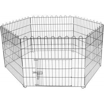 Springos Skladací ohrádka pro psa výběh pro štěnata 147 x 60 cm PA1003