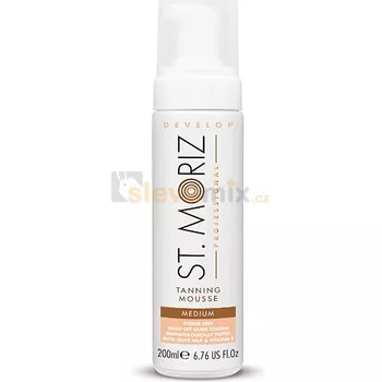 St. Moriz Self Tanning samoopalovací pěna odstín Medium (With Olive Milk and Vitamin E) 200 ml