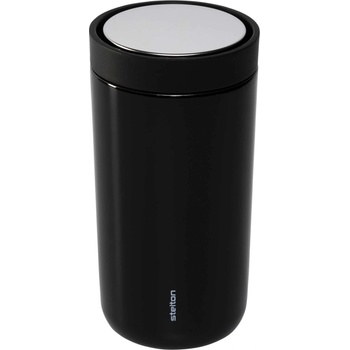 Stelton To Go Click Mug,hrnek na pití nerezová ocel plast černý 200 ml