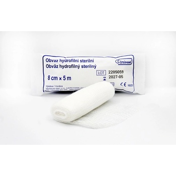 Steriwund obinadlo hydrofilní pletené sterilní 8cm x 5m/1 ks