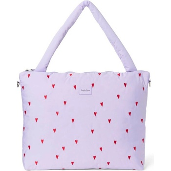 Studio Noos Puffy Diaper Bag taška Purple Hearts