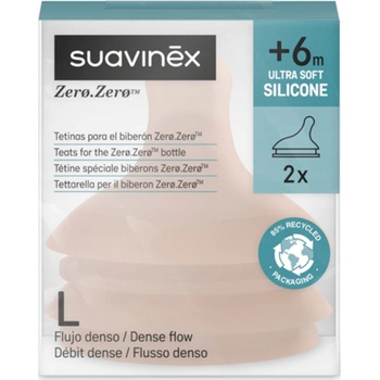 Suavinex antikoliková savička Zero 2kusy růžová