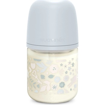 Suavinex Wonderland láhev sklo fyziologická SX Pro SF Liberty modrá 120 ml