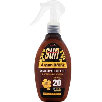 SunVital opalovací mléko SPF20 s arganovým olejem 200 ml