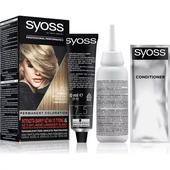 Syoss barva na vlasy 7-5 Přirozený popelavě plavý 50 ml