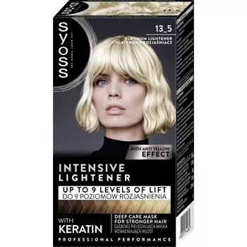 Syoss Lightening Blond 13-5 Intenzivní platinový zesvětlovač Platinum Lightener profesionální barva na vlasy