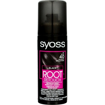 Syoss Root Retoucher tónovací barva na odrosty ve spreji Black 120 ml