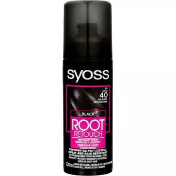 Syoss Root Retoucher tónovací barva na odrosty ve spreji Black 120 ml