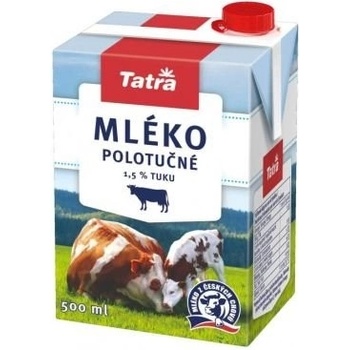 Tatra Polotučné mléko 1,5% 500 ml
