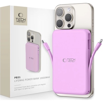 Tech-Protect PB31 Lifemag Magsafe 10000mAh lavender