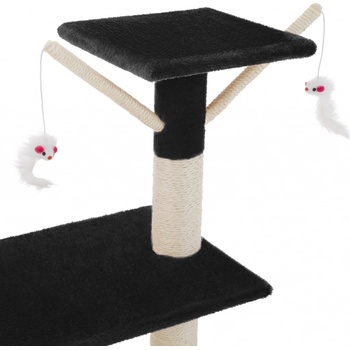 TecTake 401435 Kočičí škrabadlo Dominik 144 cm