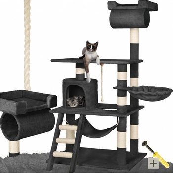 Tectake Kočičí škrabadlo Stokeley 141 cm