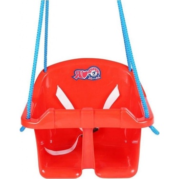 Teddies houpačka Baby plast červená