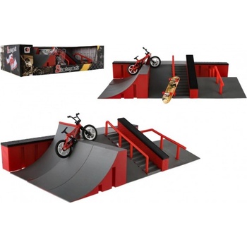 Teddies Skatepark rampy kolo prstové skateboard prstový plast v krabici 44x12x25cm