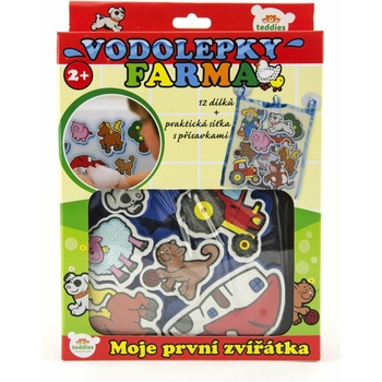 Teddies Vodolepky Moje první zvířátka oceán pěnová sada se síťkou 12ks