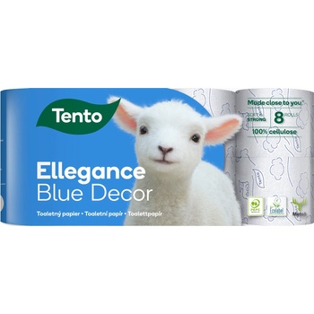 Tento Ellegance Blue Decor třívrstvý 8 ks