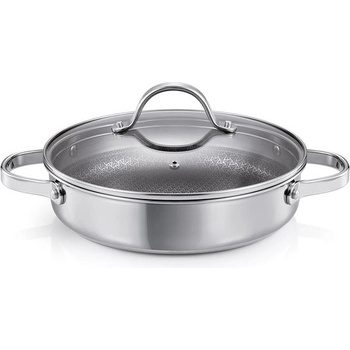 TESCOMA Pánev hluboká SteelCRAFT s poklicí 28 cm, 2 úchyty