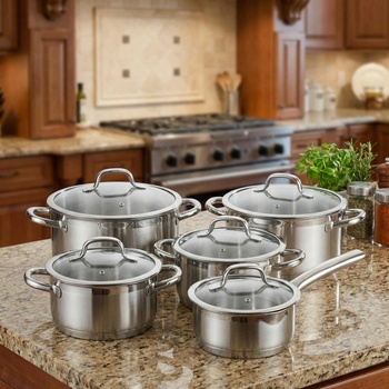 Tescoma President Sada 5 nerezových hrnců s pokličkami