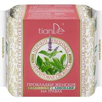 tianDe Nefritová svěžest dámské bylinné slipové vložky s anionty 20 ks