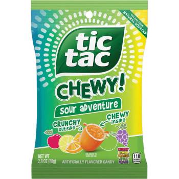 Tic Tac Chewy! Sour Adventure kyselé žvýkavé bonbóny ovocné 80 g