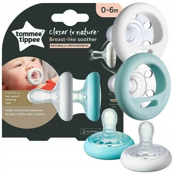 Tommee Tippee šidítko C2N silikon Natural bílá 2 ks