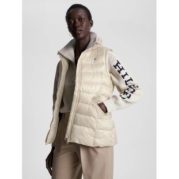 Tommy Hilfiger dámská prošívaná vesta WW0WW39582 béžová