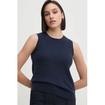 Tommy Hilfiger dámská vesta WW0WW43956 tmavě modrá