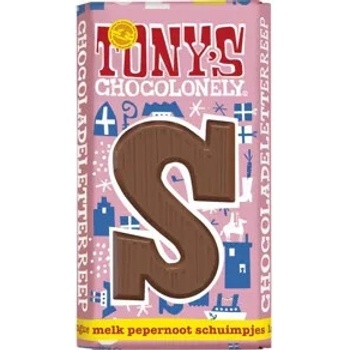 Tony’s Chocolonely Mléčná čokoláda kořeněné sušenky a pusinky 180 g