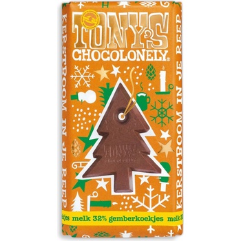 Tony’s Chocolonely – mléčná čokoláda, vánoční perníček, 180 g